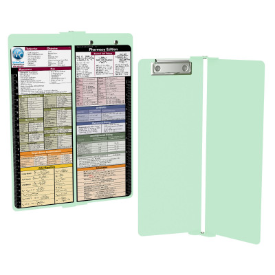 WhiteCoat Clipboard® Vertical - Mint Pharmacy Edition